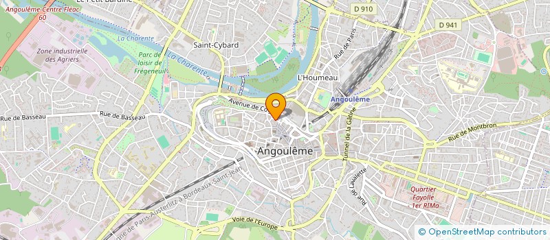 localisation de l'entreprise L'AGENCE à ANGOULEME