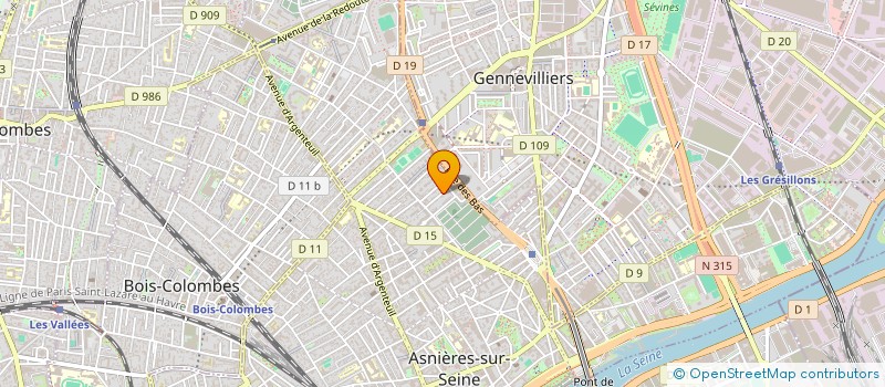 localisation de l'entreprise L'AGENCE à ASNIERES-SUR-SEINE