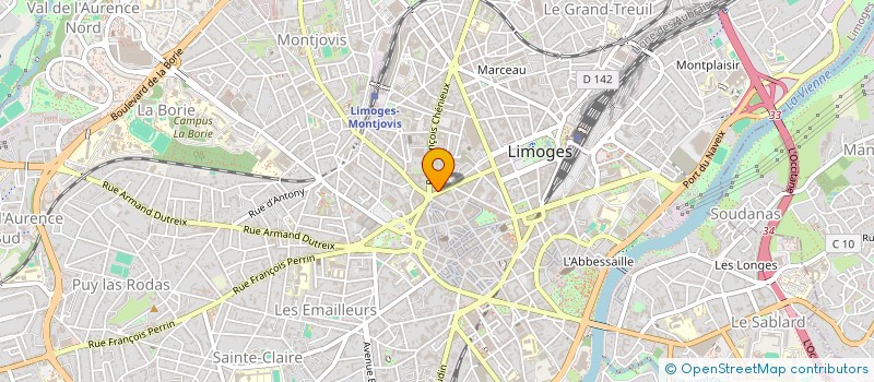 localisation de l'entreprise L'AGENCE à LIMOGES
