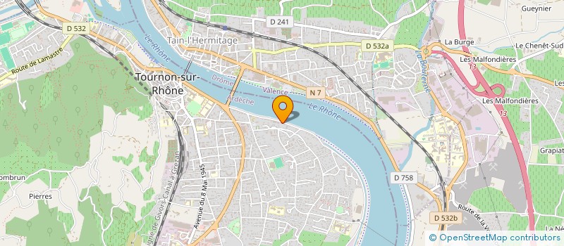 localisation de l'entreprise L'AGENCE à TOURNON-SUR-RHONE