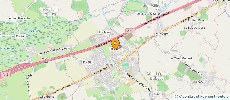 localisation de l'entreprise L'AGENCE ANIMAGIK  DOZULE