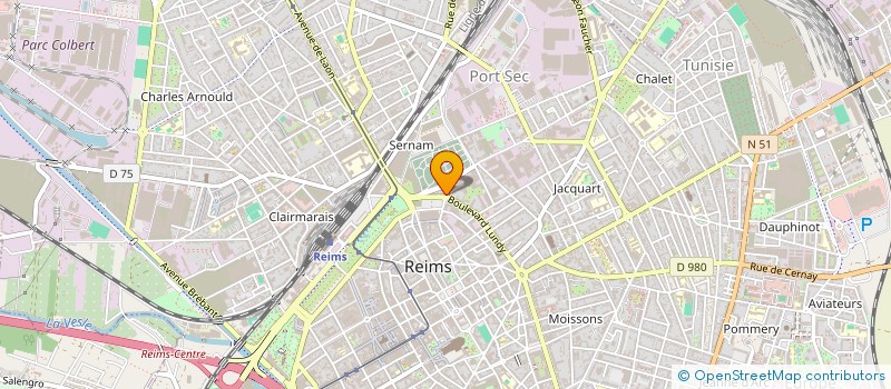 localisation de l'entreprise L'AGENCE - CONSEIL EN COMMUNICATION à REIMS