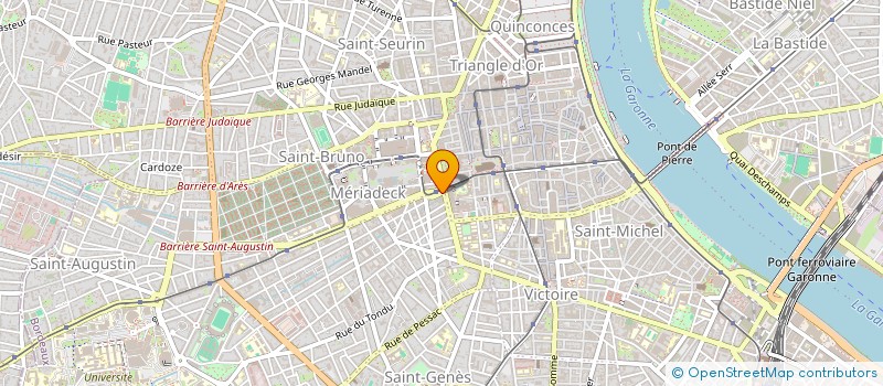 localisation de l'entreprise L'AGENCE DE GEOGRAPHIE AFFECTIVE  BORDEAUX