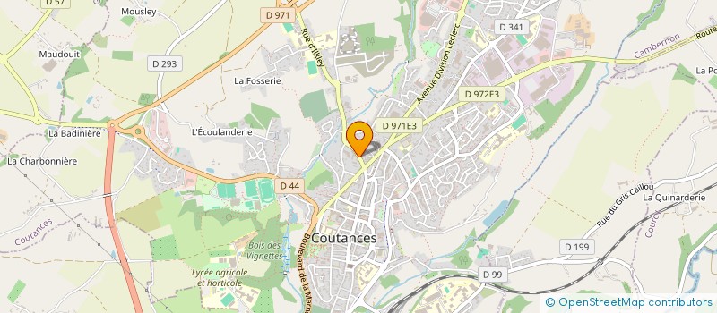 localisation de l'entreprise L'AGENCE DE L'ESTRANGE  COUTANCES