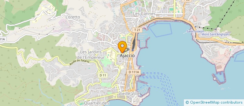 localisation de l'entreprise L'AGENCE DE LAURA  AJACCIO