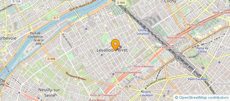 localisation de l'entreprise L'AGENCE DE LEVALLOIS à LEVALLOIS-PERRET