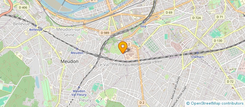 localisation de l'entreprise L'AGENCE DE RENOVATION ET CONSEIL à MEUDON