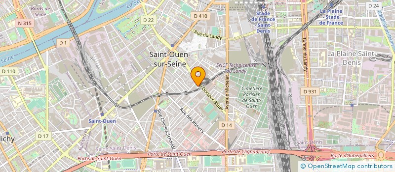 localisation de l'entreprise L'AGENCE DE SAINT OUEN à SAINT-OUEN-SUR-SEINE