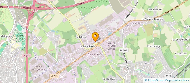 localisation de l'entreprise L'AGENCE MAITRISE D'OEUVRE NANTES à CARQUEFOU