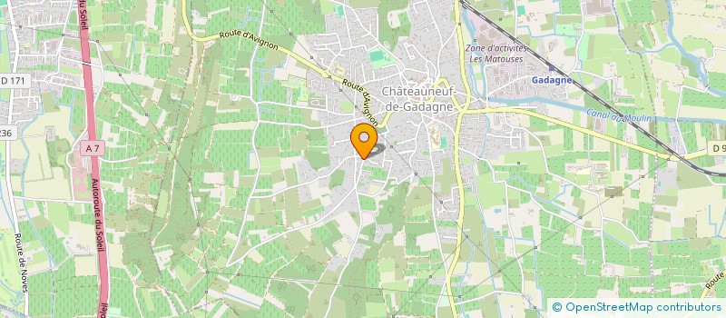 localisation de l'entreprise L'AGENCE MATERIEL INCENDIE  CHATEAUNEUF-DE-GADAGNE