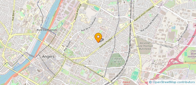 localisation de l'entreprise L'AGENCE NOUVELLE.COM à ANGERS