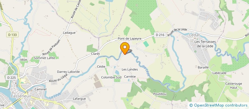 localisation de l'entreprise L'AGENCE NUMERO 4  CASSENEUIL