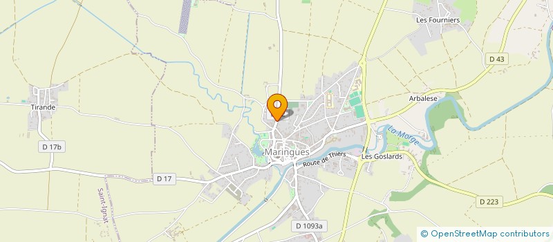 localisation de l'entreprise L AGENCE PAYSAGERE SAP  MARINGUES