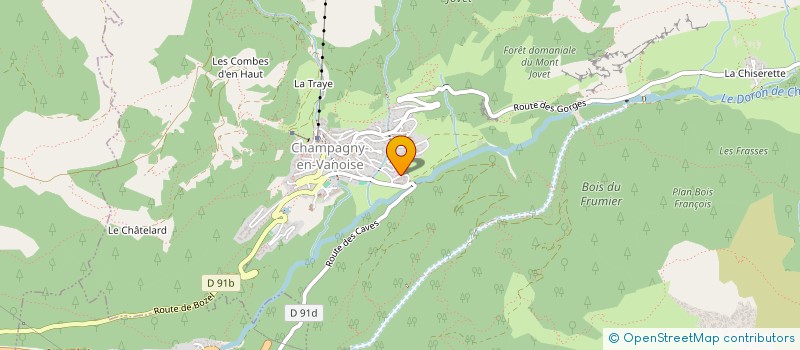 localisation de l'entreprise L'AGENCE PEINTURE  CHAMPAGNY-EN-VANOISE