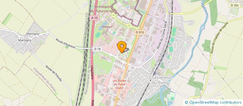 localisation de l'entreprise L'AGENCE POITEVINE à CHASSENEUIL-DU-POITOU