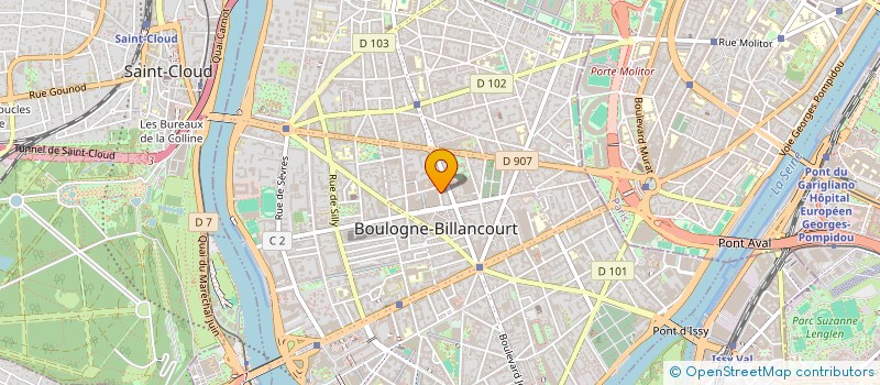 localisation de l'entreprise L'AGENCE RP à BOULOGNE-BILLANCOURT