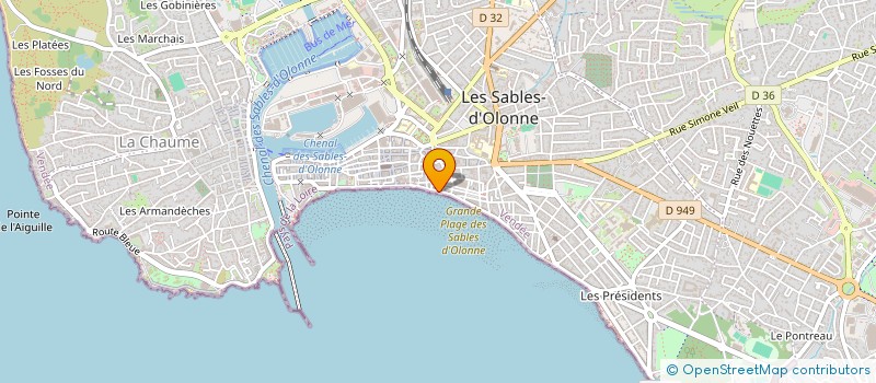localisation de l'entreprise L'AGENCE SABLAISE à LES SABLES D'OLONNE