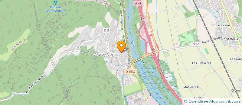 localisation de l'entreprise L'AGENCEUR  VEUREY-VOROIZE