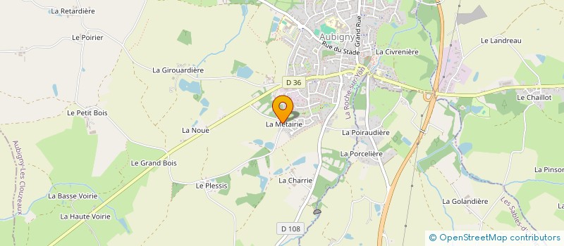 localisation de l'entreprise L AGLLON  AUBIGNY-LES CLOUZEAUX