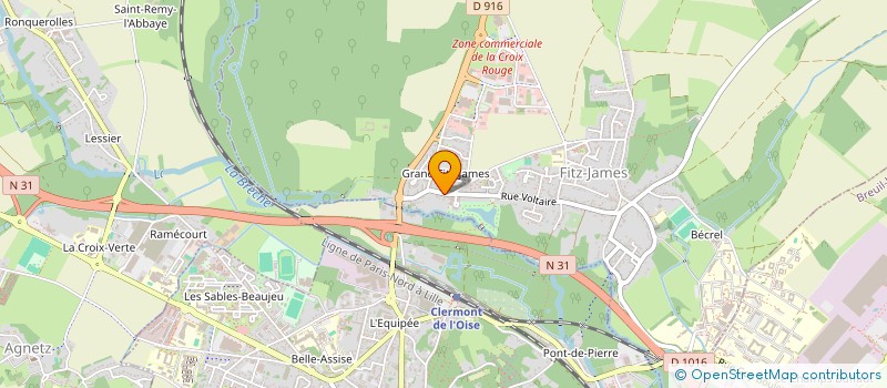 localisation de l'entreprise L'AGNEAU DU MOUCHY  FITZ-JAMES