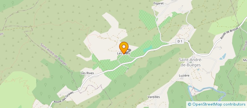 localisation de l'entreprise L AGNEAU DU PERFACH  SAINT-ANDRE-DE-BUEGES