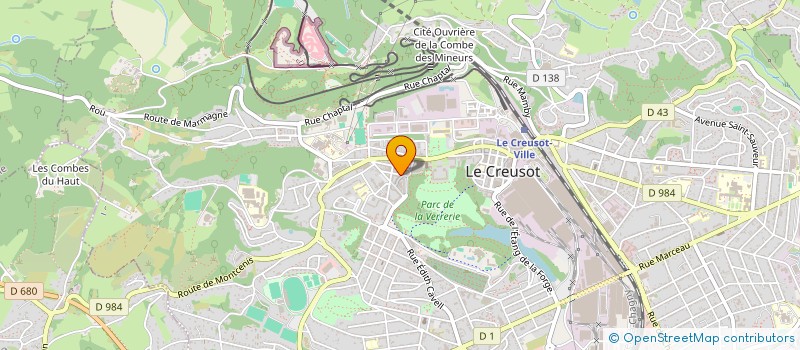 localisation de l'entreprise L AGORA  LE CREUSOT