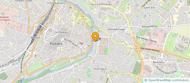 localisation de l'entreprise L'AGORA à POITIERS