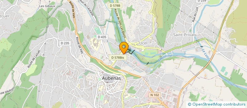 localisation de l'entreprise L AGORA à AUBENAS