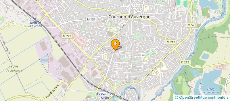 localisation de l'entreprise L'AGORA  COURNON-D'AUVERGNE