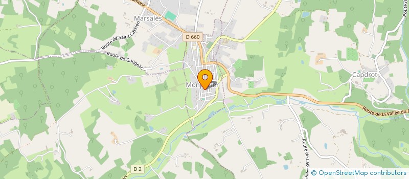 localisation de l'entreprise L'AGORA  MONPAZIER