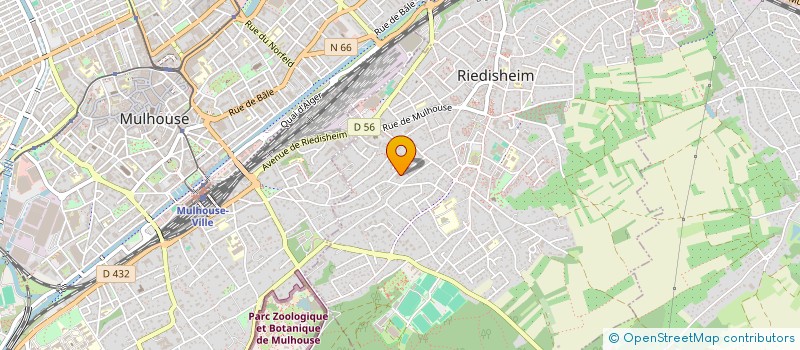 localisation de l'entreprise L'AGORA à MULHOUSE