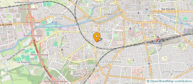 localisation de l'entreprise L'AGORA DE SOCRATE à RENNES