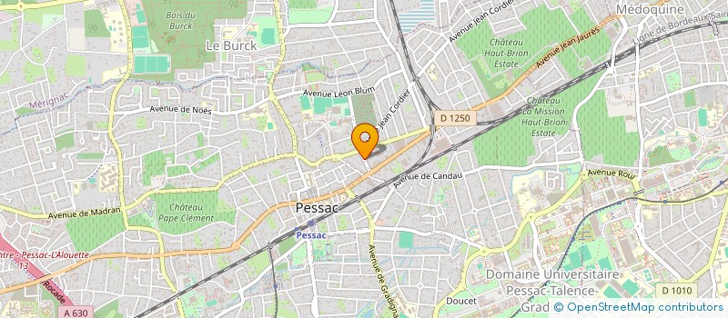 localisation de l'entreprise L AGORA ETUDIANTE DE BORDEAUX MONTAIGNE à PESSAC