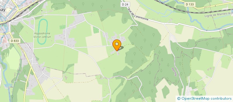 localisation de l'entreprise L'AGRION (INITIATIVES ECOLOGIQUES POUR LE DEVELOPPEMENT SOUTENABLE EN PAYS RISLE CHARENTONNE)  BERNAY