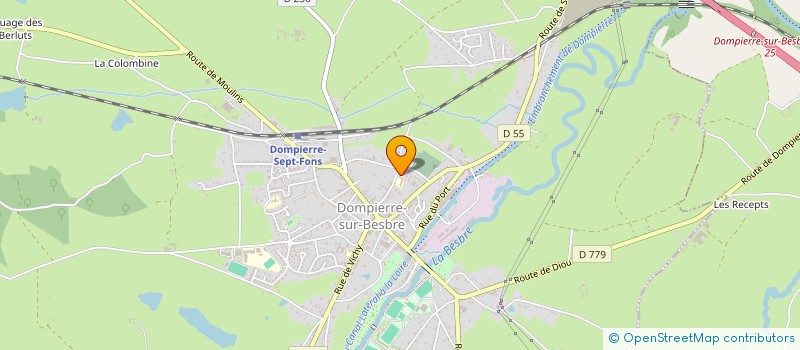 localisation de l'entreprise L'AGRO NUTRITION à DOMPIERRE-SUR-BESBRE