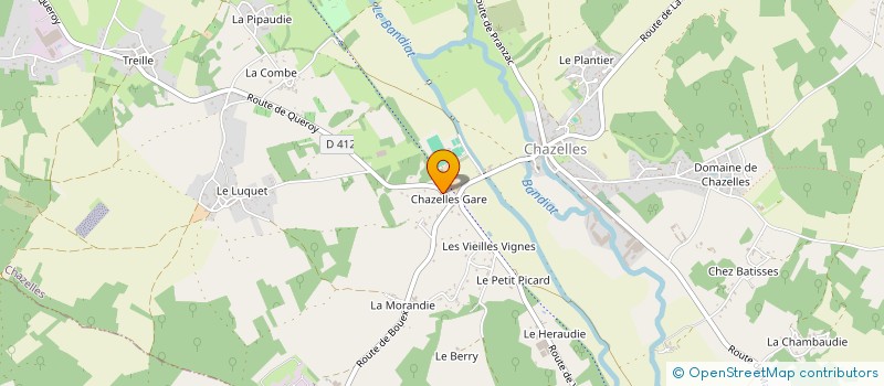 localisation de l'entreprise L AH TOUPIE à CHAZELLES