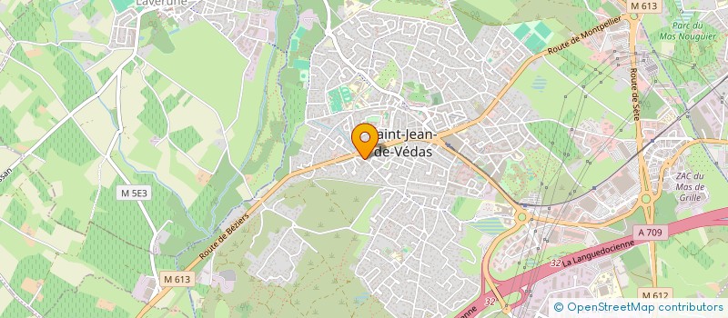 localisation de l'entreprise L'AHUNOISE  SAINT-JEAN-DE-VEDAS