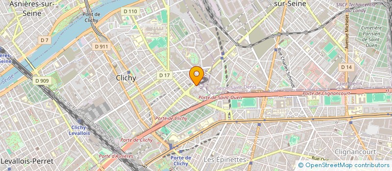 localisation de l'entreprise L'AIDE AUX HABITANTS DE CLICHY à CLICHY