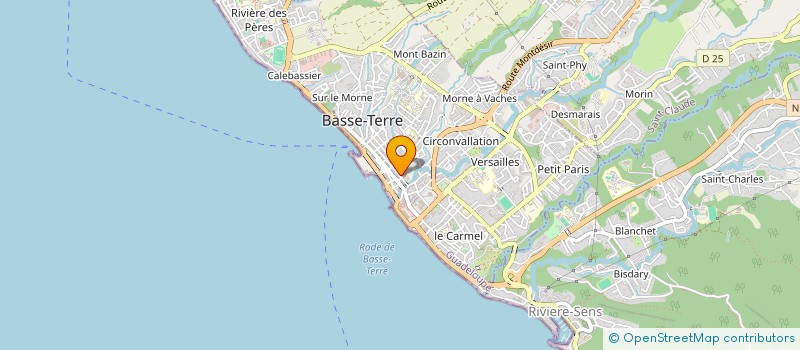 localisation de l'entreprise L'AIDE FRATERNELLE POUR LE TRAVAIL à BASSE-TERRE