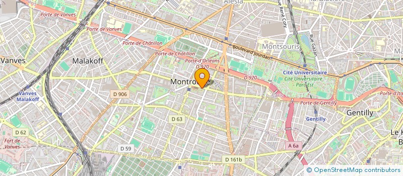 localisation de l'entreprise L'AIGLE BLANC VTC  MONTROUGE