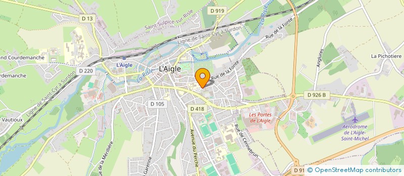 localisation de l'entreprise L'AIGLE BRIDGE-CLUB à L'AIGLE