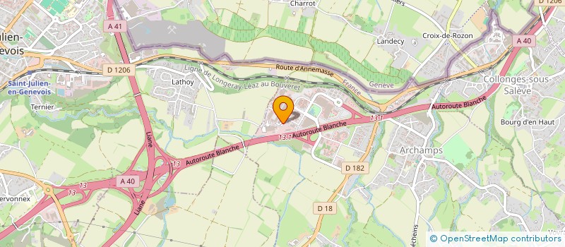 localisation de l'entreprise L'AIGLE D'OR  ARCHAMPS