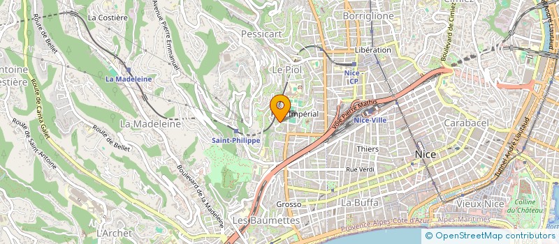 localisation de l'entreprise L'AIGLON à NICE