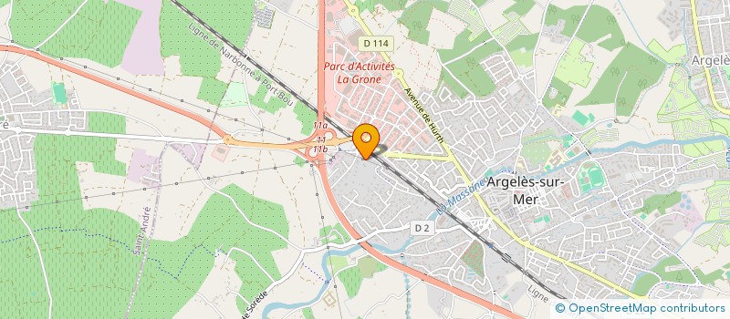 localisation de l'entreprise L'AIGLON SCI à ARGELES-SUR-MER