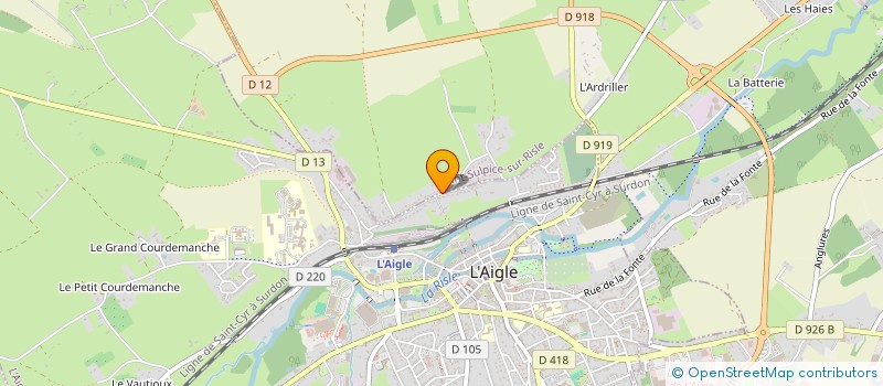 localisation de l'entreprise L AIGLONNE à L'AIGLE