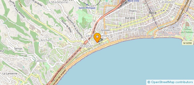 localisation de l'entreprise L'AIGUE MARINE à NICE