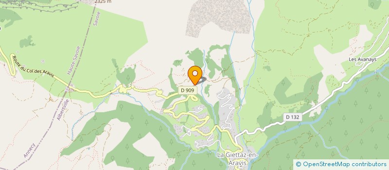 localisation de l'entreprise L'AIGUILLE  NOTRE-DAME-DE-BELLECOMBE