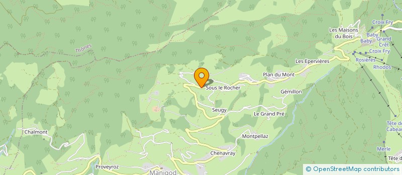 localisation de l'entreprise L'AIGUILLE  MANIGOD