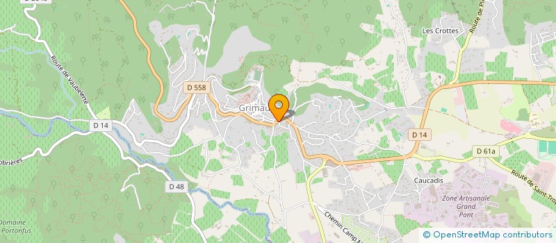 localisation de l'entreprise L'AIGUILLE à GRIMAUD