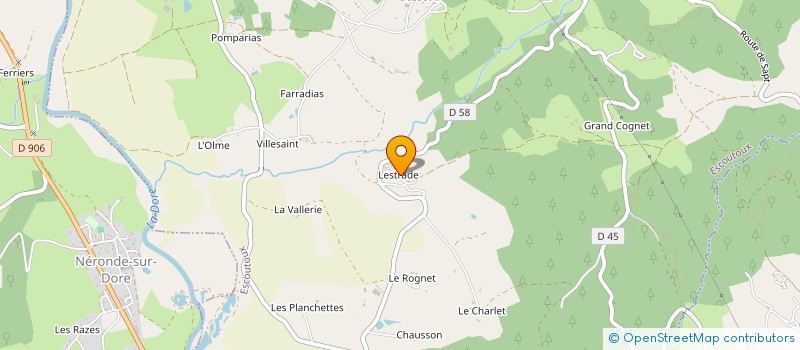 localisation de l'entreprise L AIGUILLE BIO  ESCOUTOUX